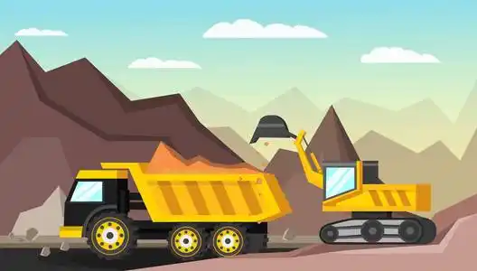Vast cryptocurrency mining farm with rows of machines
