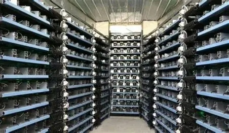 Image depicting a state-of-the-art mining farm